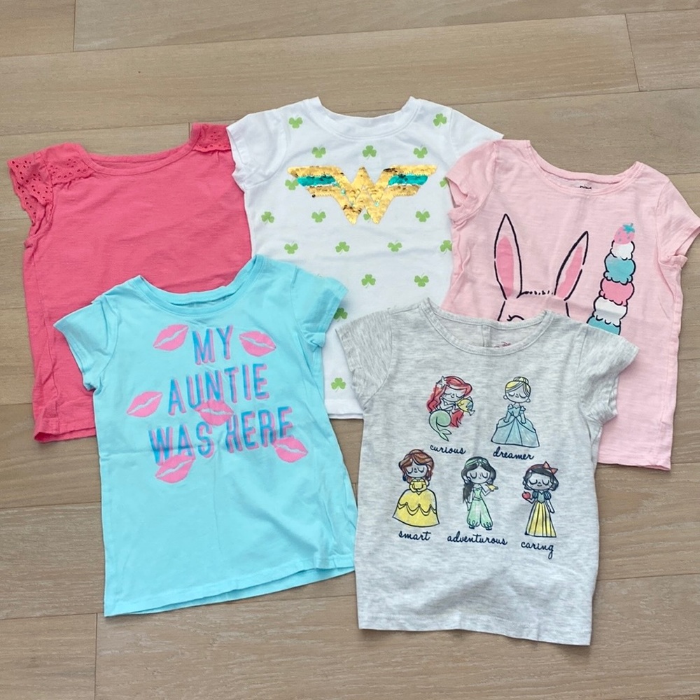 Set of 5 Short Sleeve Tees